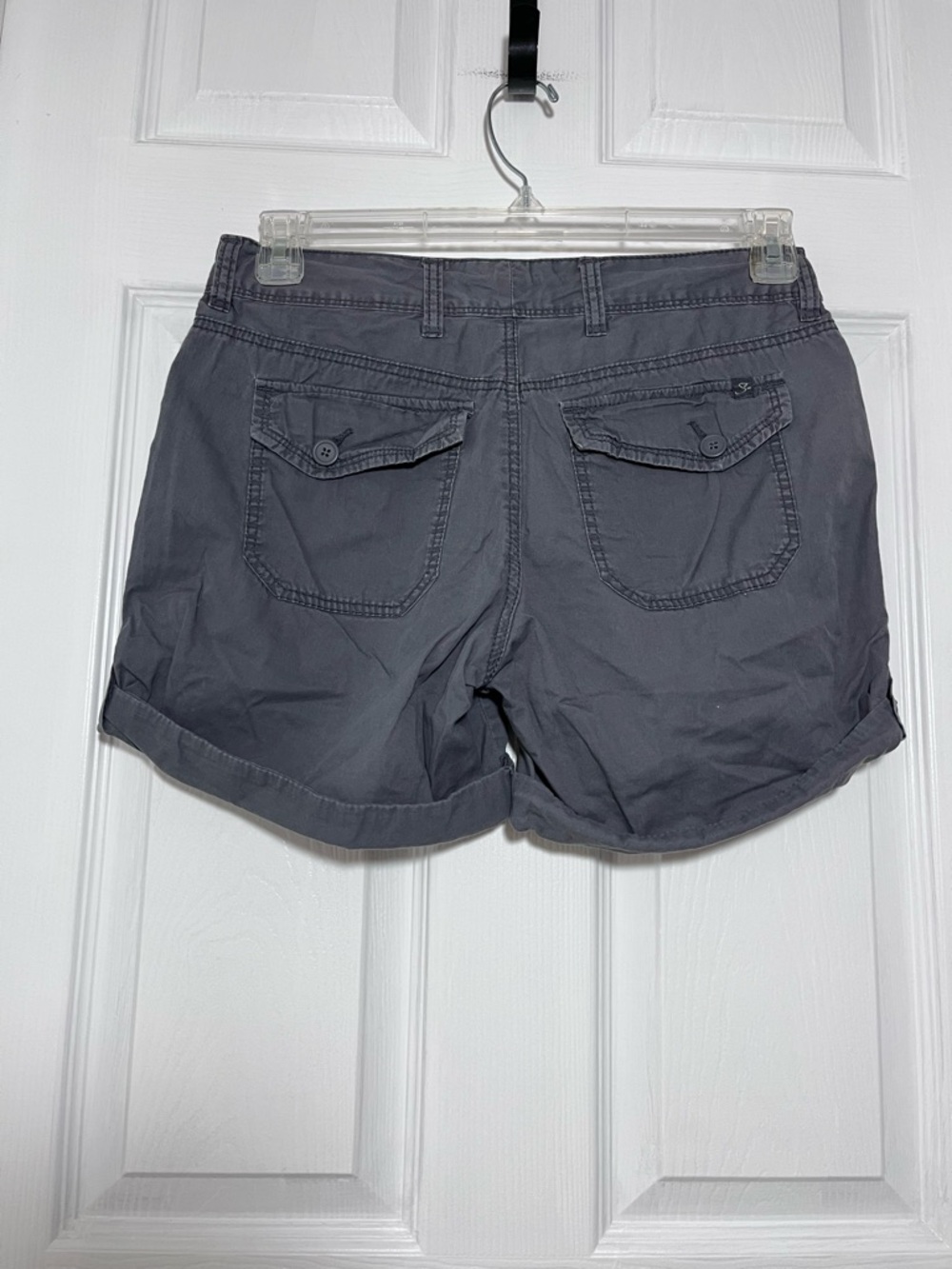 Supplies 100% Cotton Gray Drawstring Utility Shorts - Picture 2 of 5